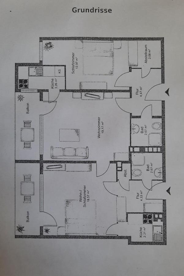 Ferienwohnung Wattkieker 부숨 외부 사진